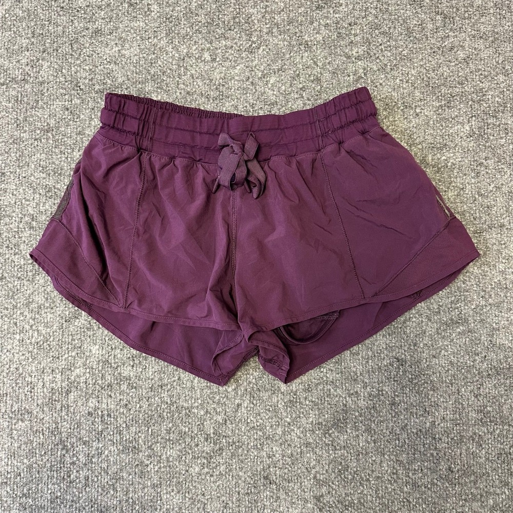 Lululemon Shorts Womens Size 6 Purple Tracker Short V Running Athletic Shorts